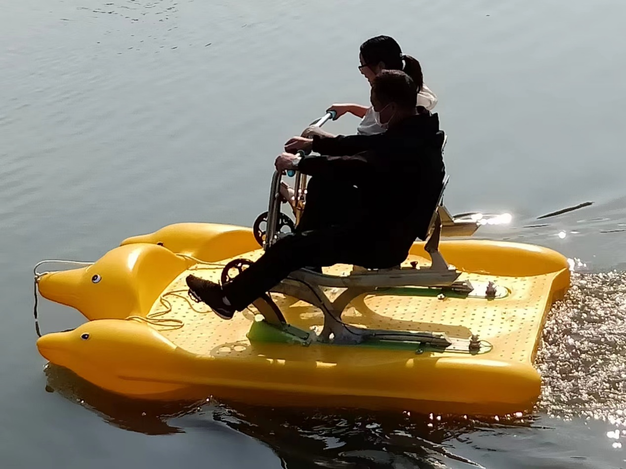 雙人海豚水上自行車